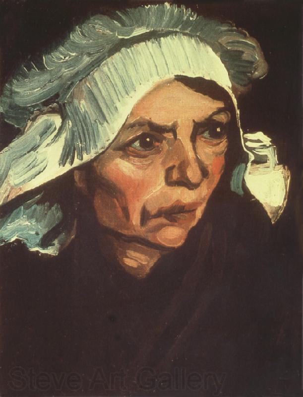 Vincent Van Gogh Head of a Peasant Woman with White Cap (nn04) Norge oil painting art